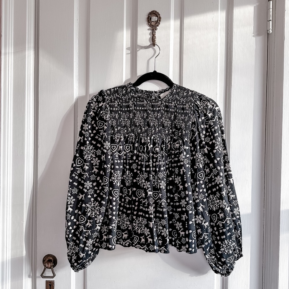 THE GREAT printed blouse